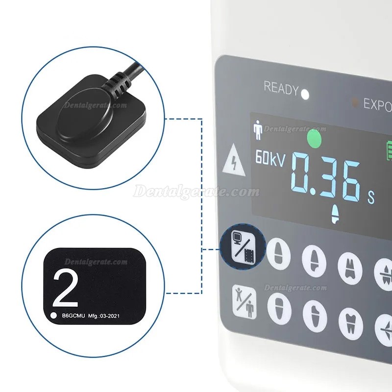 Tragbares Dental R&ouml;ntgenger&auml;t mit eingebautem Bildschirm + Digitaler Intraoral R&ouml;ntgensensor